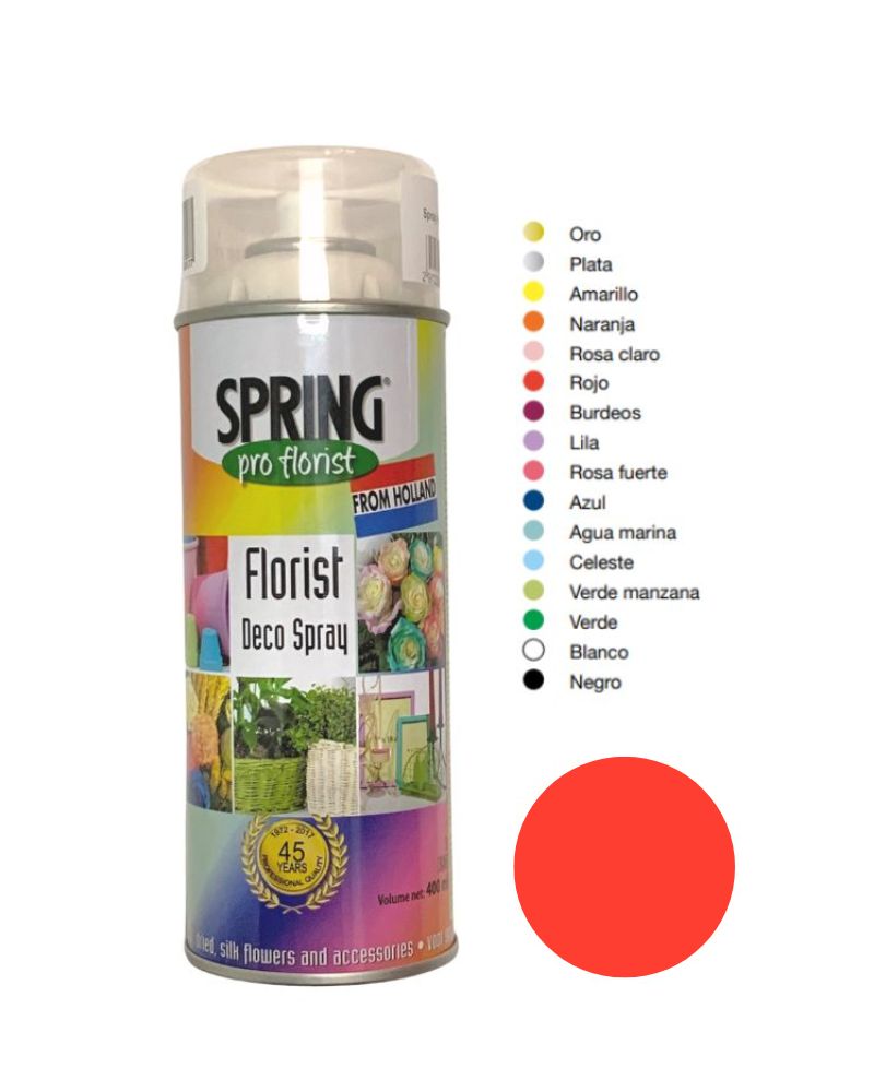 Spray Para Flor Natural Rojo 400ml