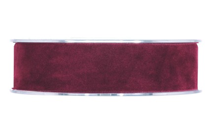 Cinta Doble Velvet Burdeos 25mmX7m