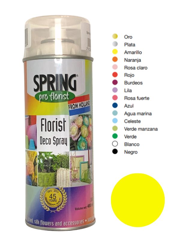 Spray Para Flor Natural Amarillo 400ml
