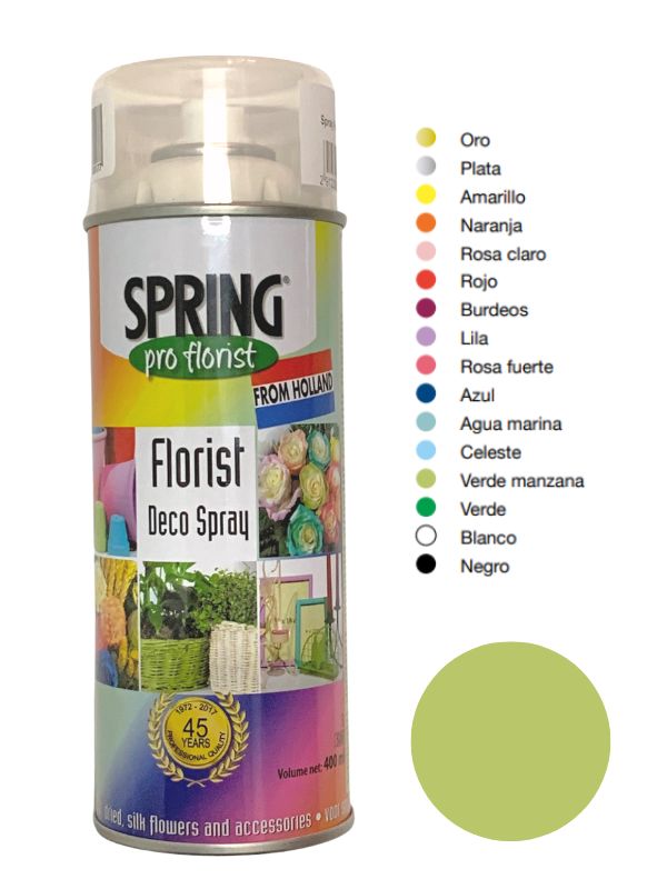 Spray Para Flor Natural Verde Manzana 400ml