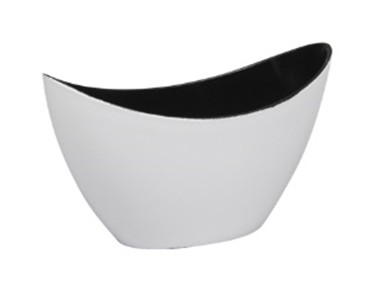 Base Plastico Must Blanco Metalizado 10x24x14Hcm