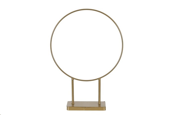 Aro Base Metal Oro 38x10x48.5Hcm