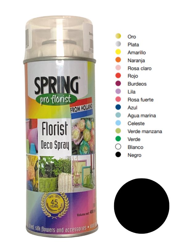 Spray Para Flor Natural Negro 400ml