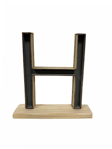 Letra H Classic con Peana 24x26.5Hcm