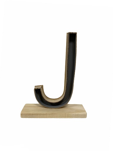 Letra J Classic con Peana 24x26.5Hcm