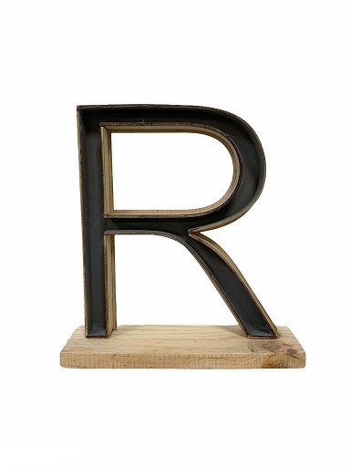 Letra R Classic con Peana 24x26.5Hcm