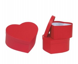 Sombrerera Corazon Rojo (Set 3uds)