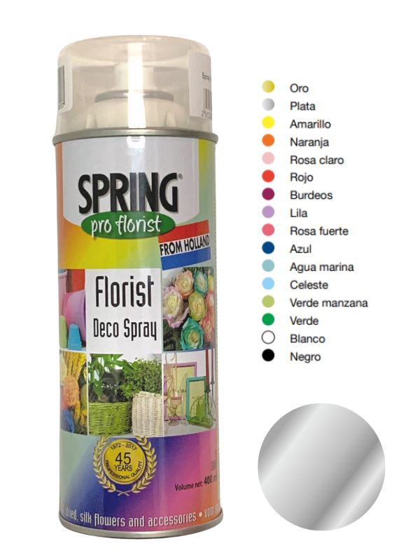 Spray Para Flor Natural Plata 400ml