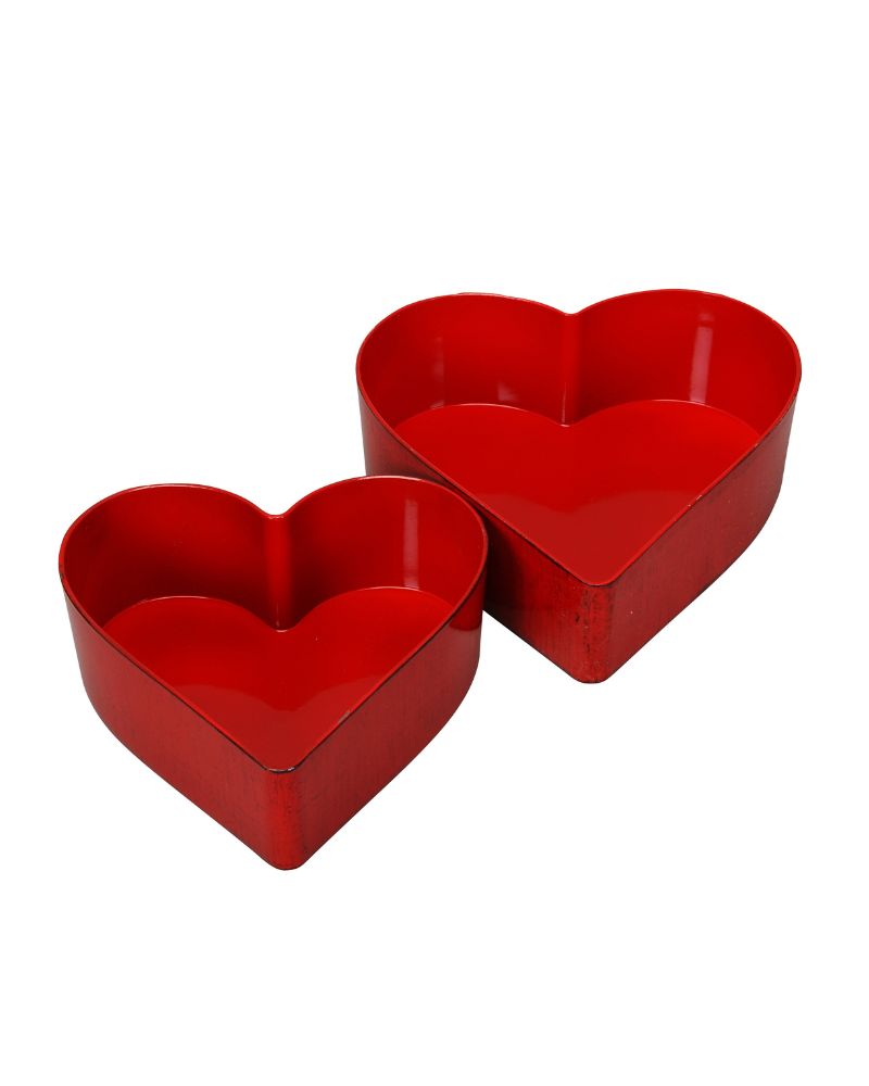 Corazon Plastico Must Rojo (Set 2uds)