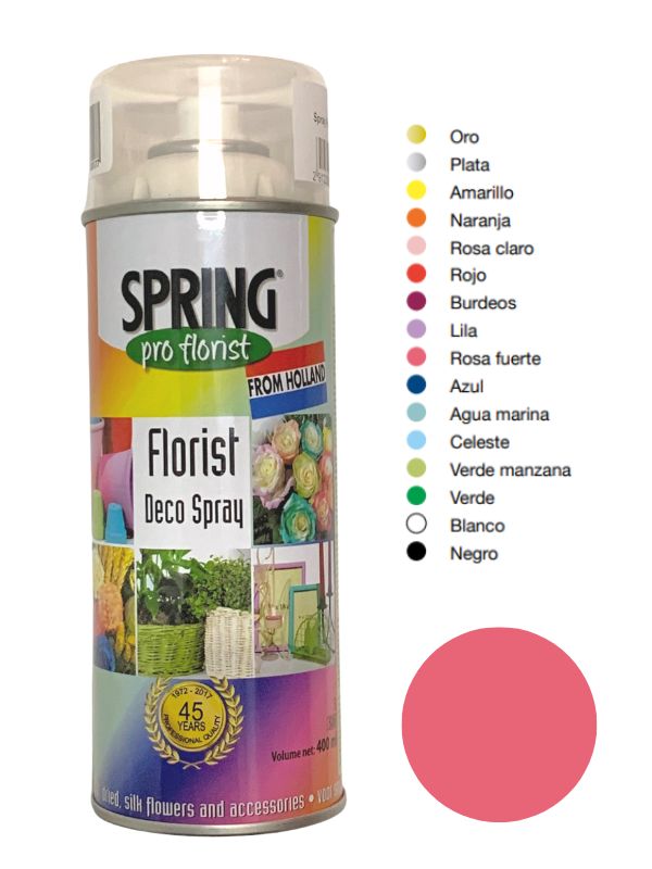 Spray Para Flor Natural Rosa Fuerte 400ml