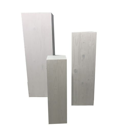 Columna Madera Blanca (Set 3uds)