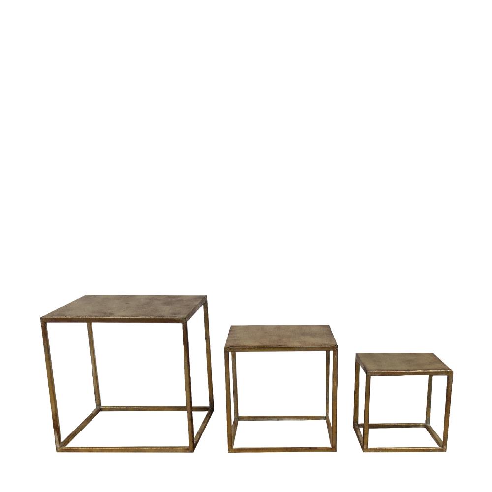 Soporte Metal Oro Envejecido (Set 3uds)