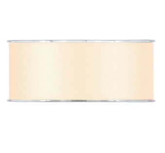 Cinta Saten Doble Mate Crema 40mmx15m