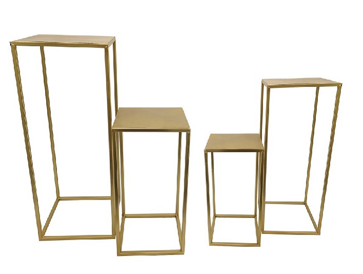 Soporte Metal Oro (set 4uds)