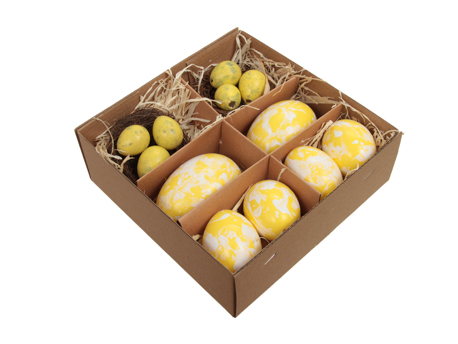 Huevos Pascua Amarillo (x12uds)