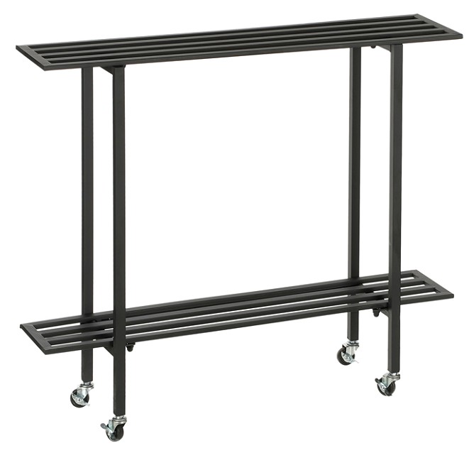 Estanteria Expositora Negra 22x90x75Hcm