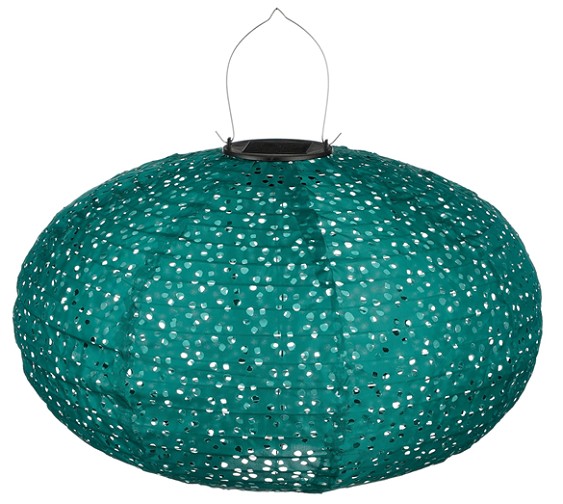 Farolillo Hoian Verde 40x27Hcm