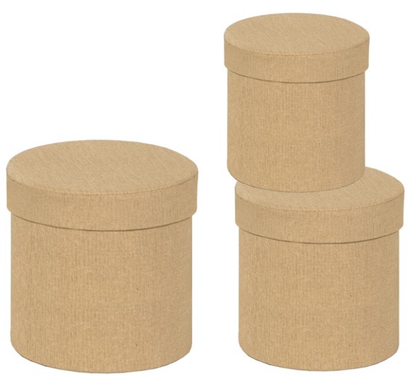 Sombrerera Chapelier Natural (Set 3uds)