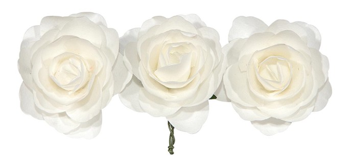 Ramillete Rosas Blanca 3.5cm