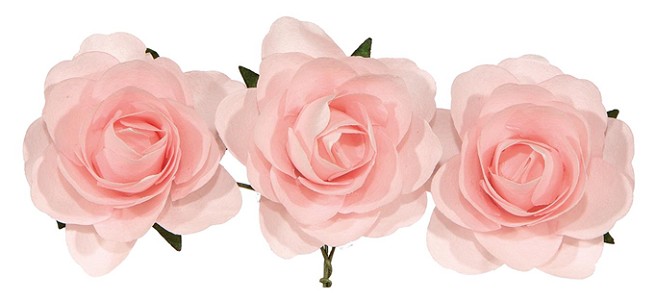 Ramillete Rosas Rosa 3.5cm