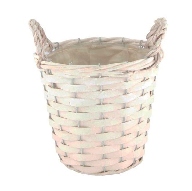 Cesta Atlantic Blanco 18x21Hcm
