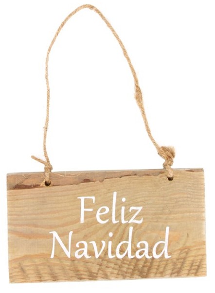 Letrero Feliz Navidad 10x1.5x18Hcm
