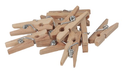 Pinzas Madera Natural 2.5cm (x72uds)