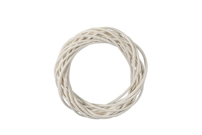 Corona Ratan Blanca 30cm