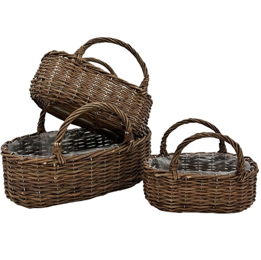 Cesta Basoa Natural (Set 3uds)