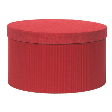 Sombrerera Round Rojo 25.5x17.5Hcm