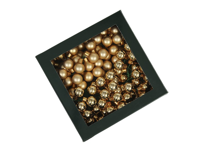 Bola Cristal Oro con Alambre 20mm "T144"