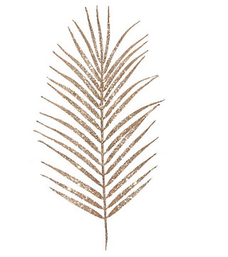 Hoja de Helecho Purpurina Cobre 15x38Hcm "T6"