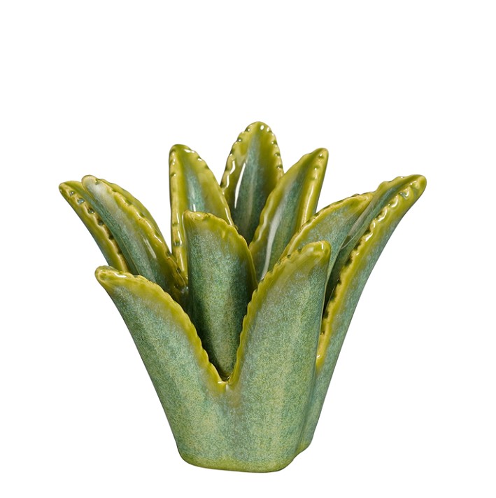 Portavelas Aloe Vera 12x13.5x10.5Hcm