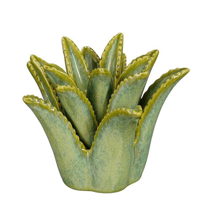 Portavelas Aloe Vera 16x17x13Hcm