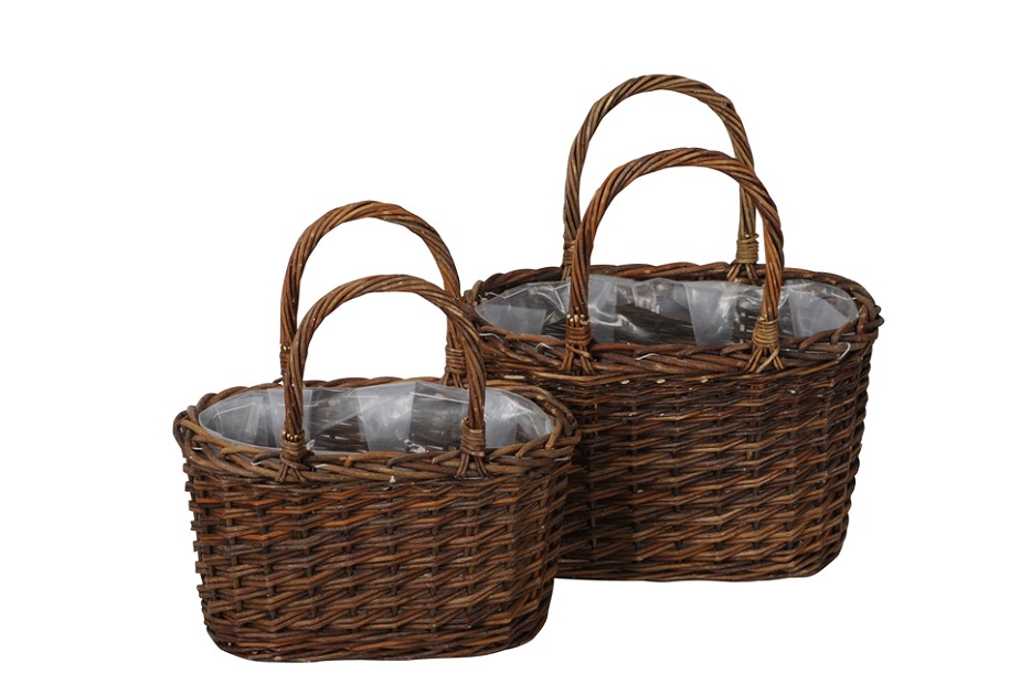 Cesta Willow Natural (Set 2uds)