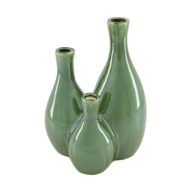 Jarron Itaca Verde 13.5x18x25.5Hcm