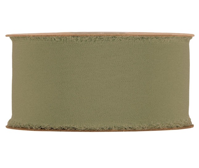 Cinta Organza Verde Musgo 50mmx10m