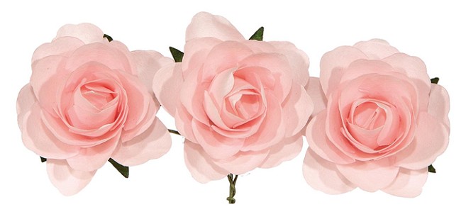 Ramillete Rosas Rosa 3.5cm "T12"