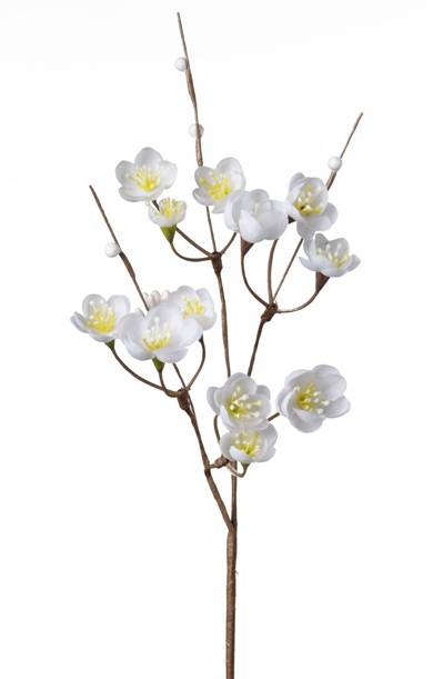Rama Artificial Melocotonero Blanco 37cm