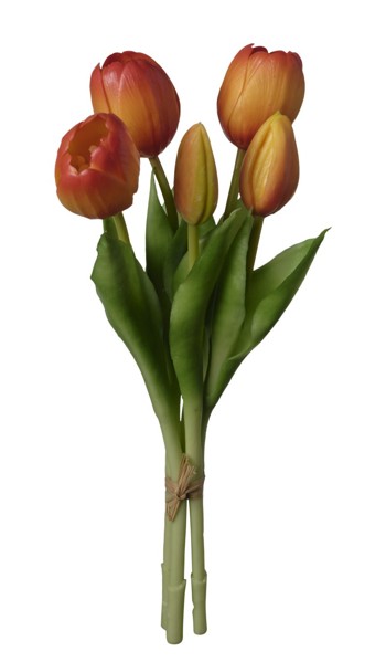 Ramo Artificial Tulipan Naranja 28cm