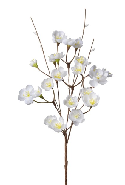 Rama Artificial Melocotonero Blanco 55cm