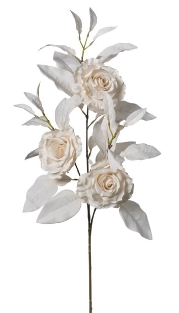 Rama Artificial Rosas Crema 90cm