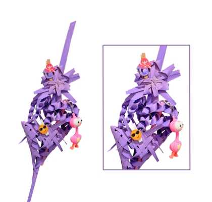 Palma Peque�a Lila Adorno 40/50cm