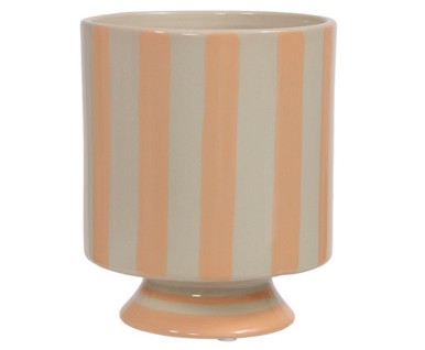 Cubremaceta Striped Naranja �12.5x16Hcm