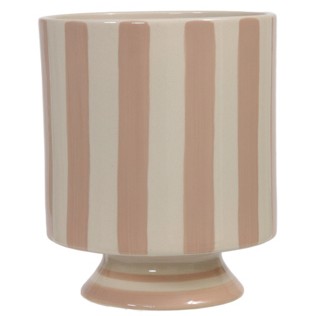 Cubremaceta Striped Beige �12.5x16Hcm