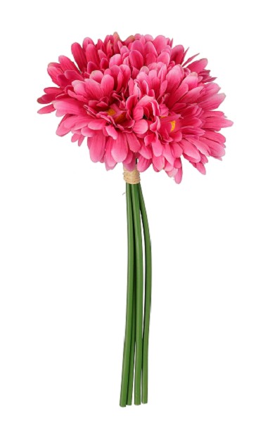 Gerbera Artificial Fucsia (4 Tallos) 32Hcm