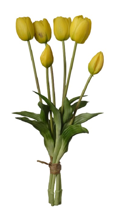 Ramo Artificial Tulipan Amarillo 39cm
