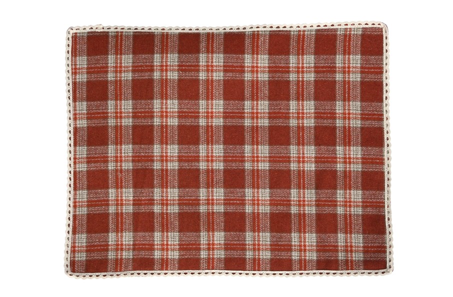Salvamantel Tartan Rojo 45x35cm