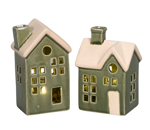 Casas Monschau Verde con LED "T6"
