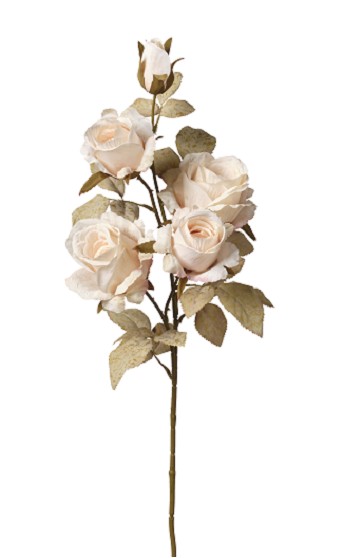 Rama Rosas Artificial Beige 75cm